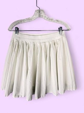 Mini Tennis Skirt / Skort White Pleated Never Not Hustle Summer Sport Chic